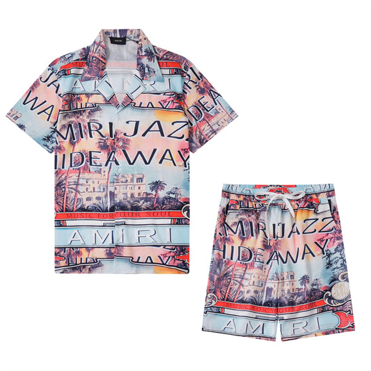 SOLLSALE-AMIRI silk shirt