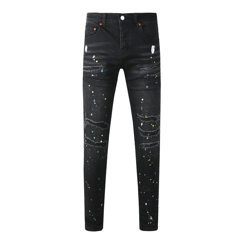 SOLLSALE-PURPLE  Fashion Jeans 9121