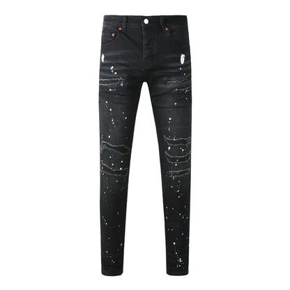 SOLLSALE-PURPLE  Fashion Jeans 9121