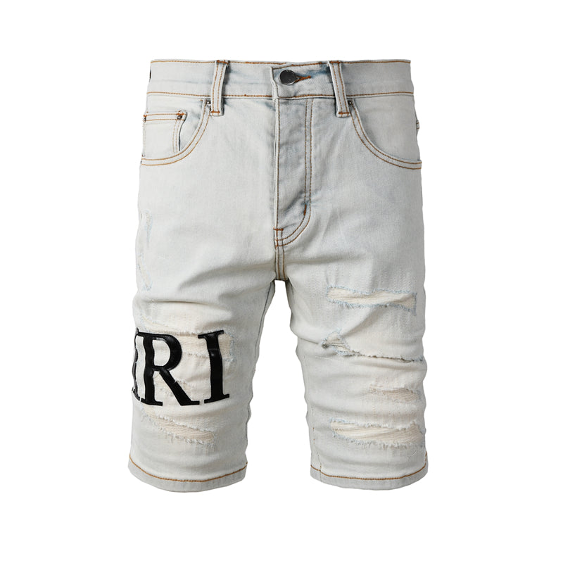 SOLLSALE-AMIRI  Fashion Denim shorts 6001