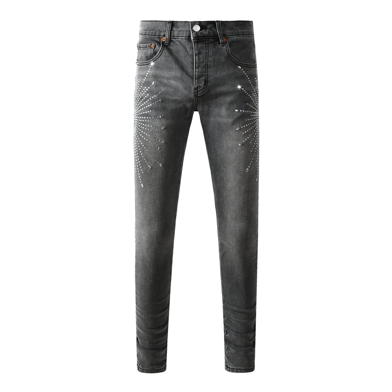 SOLLSALE-PURPLE  Fashion Jeans 9123