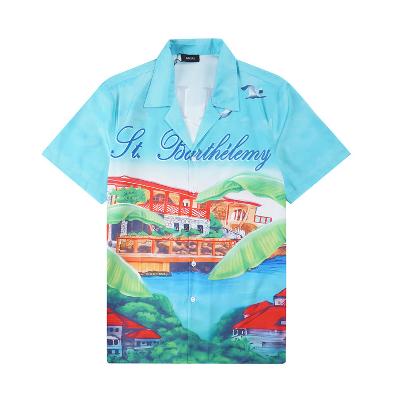 SOLLSALE-AMIRI silk shirt