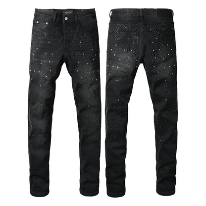 SOLLSALE-PURPLE  Fashion Jeans 9130