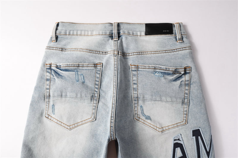 SOLLSALE-AMIRI  Fashion Denim shorts 6008