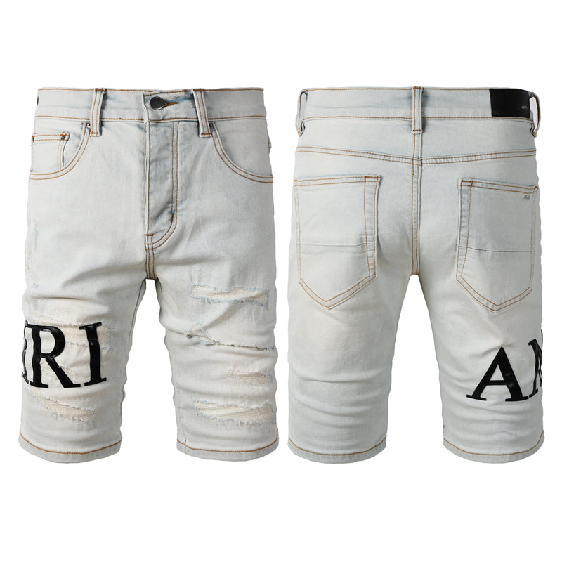 SOLLSALE-AMIRI  Fashion Denim shorts 6001