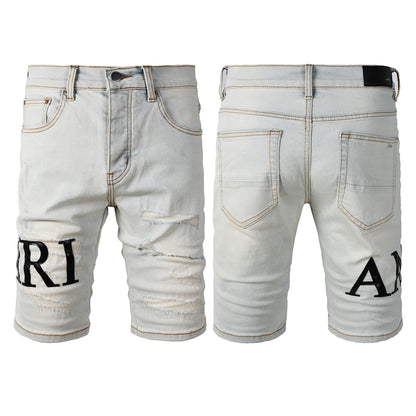 SOLLSALE-AMIRI  Fashion Denim shorts 6001