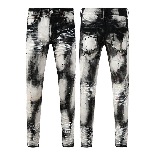 SOLLSALE-PURPLE  Fashion Jeans 9111