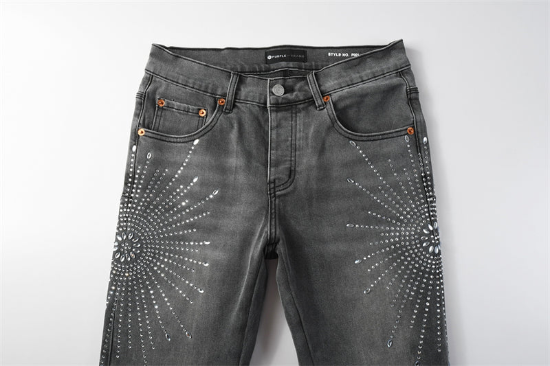 SOLLSALE-PURPLE  Fashion Jeans 9123