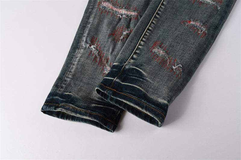 SOLLSALE-PURPLE  Fashion Jeans 9114