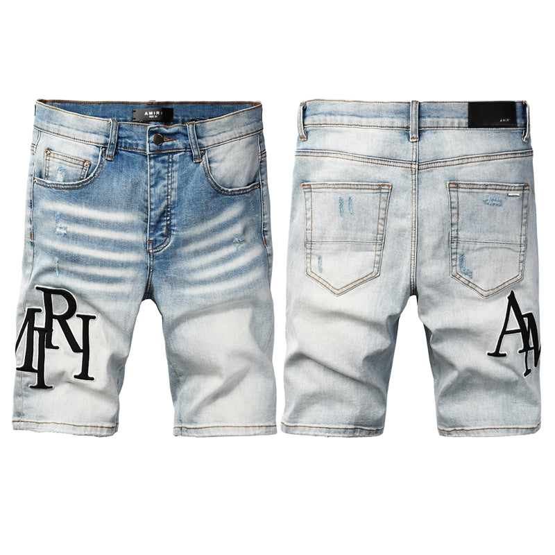 SOLLSALE-AMIRI  Fashion Denim shorts 6009