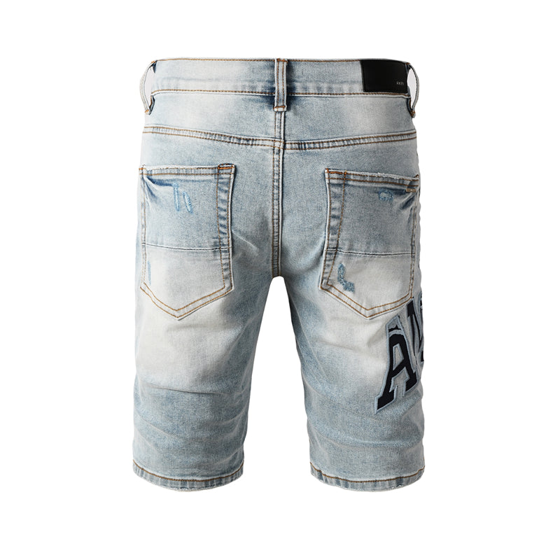 SOLLSALE-AMIRI  Fashion Denim shorts 6008