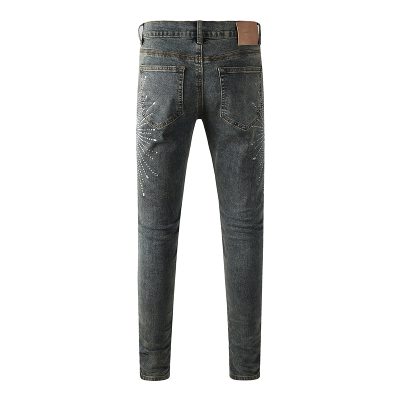 SOLLSALE-PURPLE  Fashion Jeans 9122