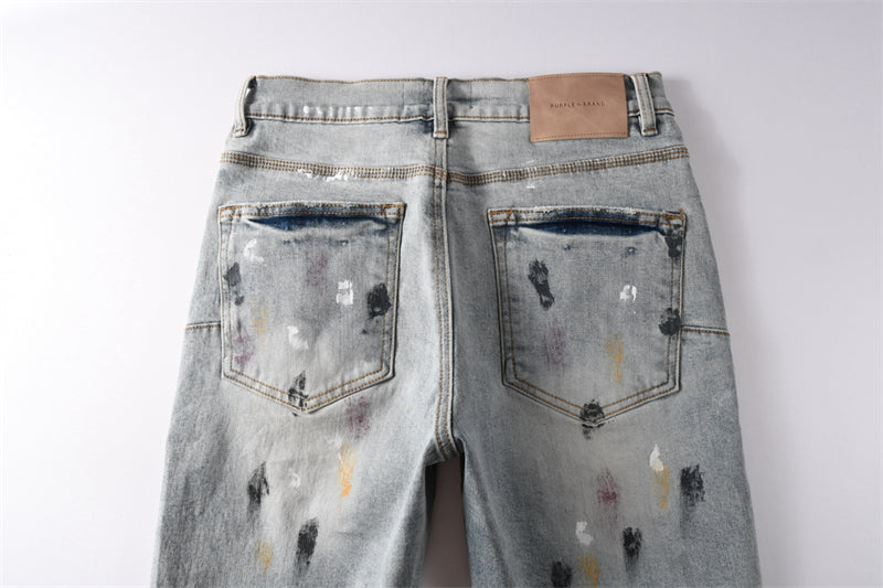 SOLLSALE-PURPLE  Fashion Jeans 5101