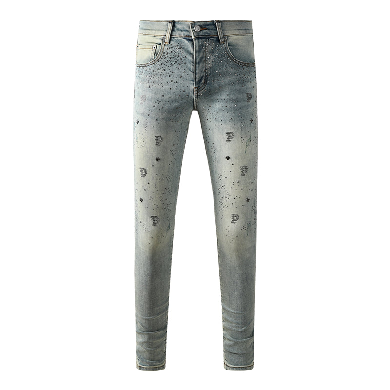 SOLLSALE-PURPLE  Fashion Jeans 9127
