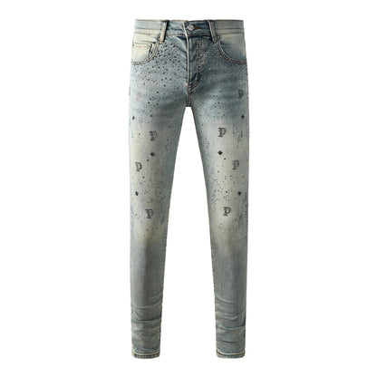 SOLLSALE-PURPLE  Fashion Jeans 9127