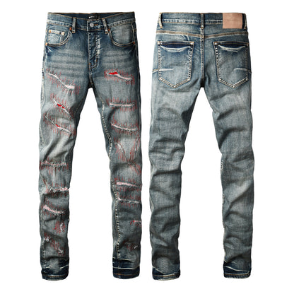 SOLLSALE-PURPLE  Fashion Jeans 9114