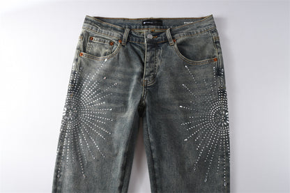 SOLLSALE-PURPLE  Fashion Jeans 9122
