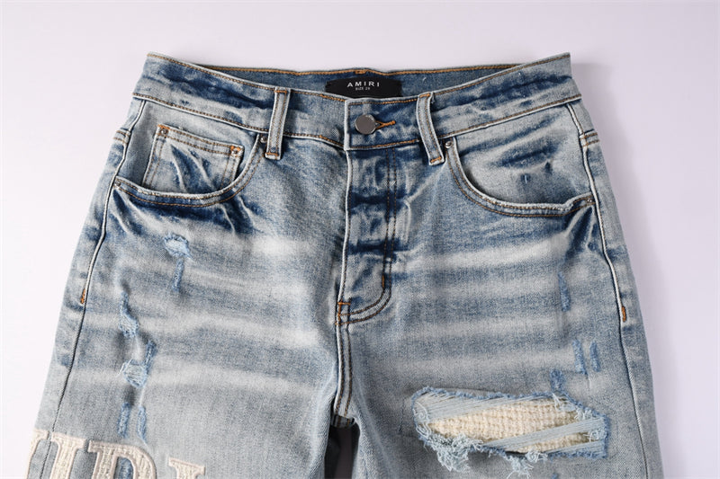 SOLLSALE-AMIRI  Fashion Denim shorts 6010