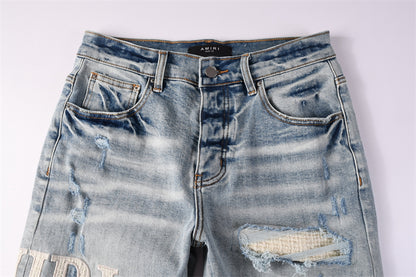 SOLLSALE-AMIRI  Fashion Denim shorts 6010
