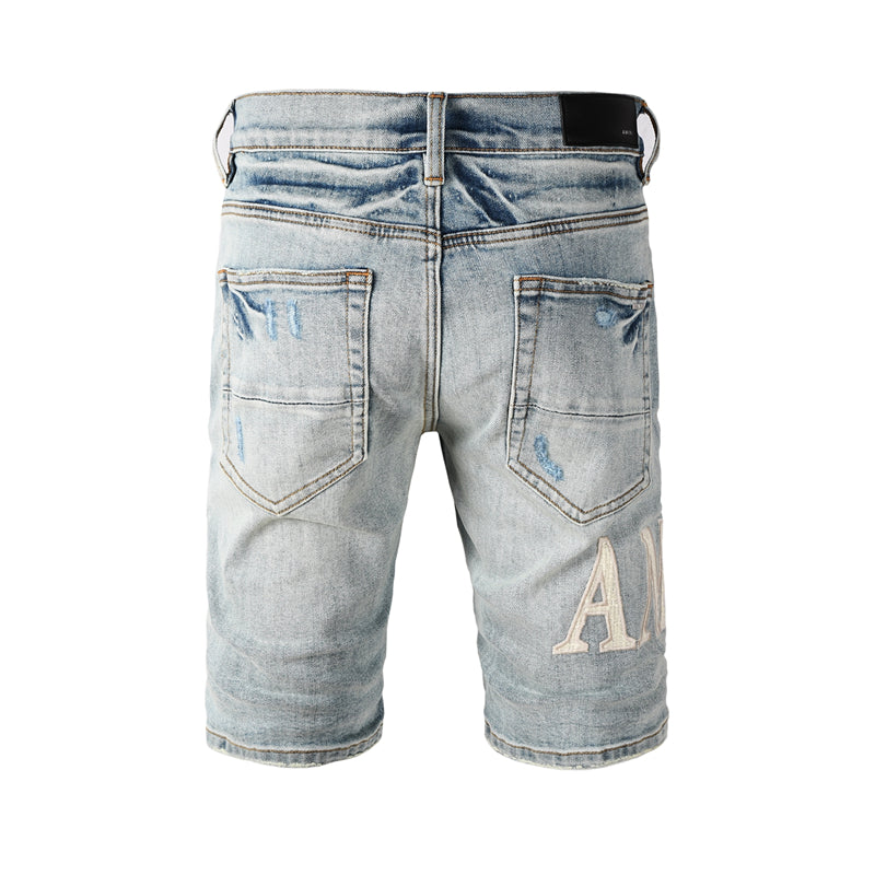 SOLLSALE-AMIRI  Fashion Denim shorts 6010