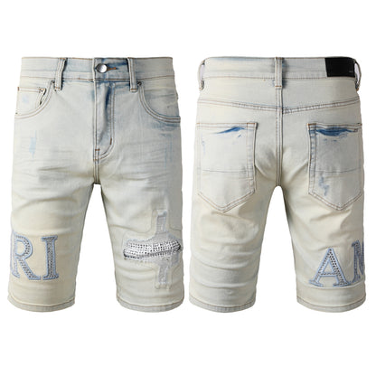 SOLLSALE-AMIRI  Fashion Denim shorts 6002