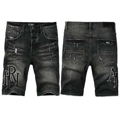SOLLSALE-AMIRI  Fashion Denim shorts 6004