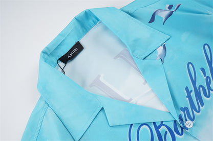 SOLLSALE-AMIRI silk shirt