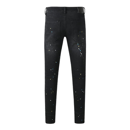 SOLLSALE-PURPLE  Fashion Jeans 9121