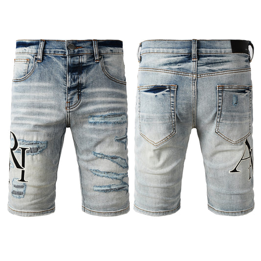 SOLLSALE-AMIRI  Fashion Denim shorts 6003