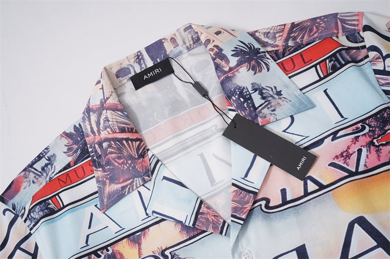 SOLLSALE-AMIRI silk shirt