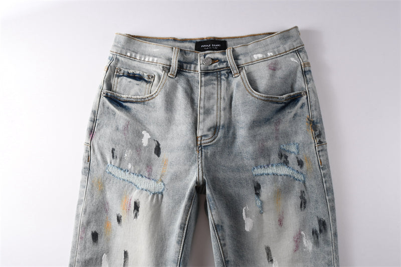 SOLLSALE-PURPLE  Fashion Jeans 5101