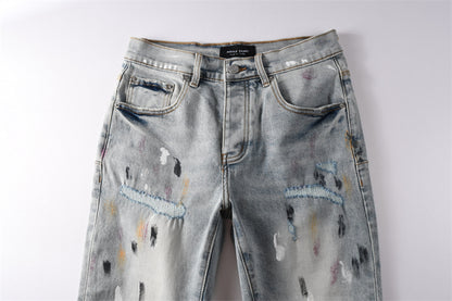 SOLLSALE-PURPLE  Fashion Jeans 5101