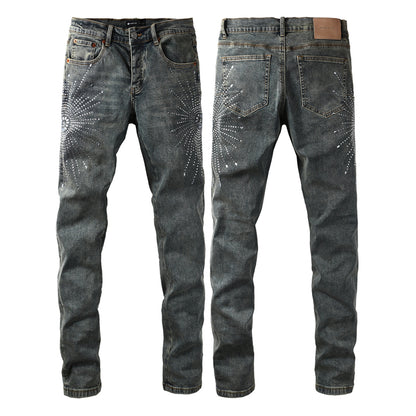SOLLSALE-PURPLE  Fashion Jeans 9122