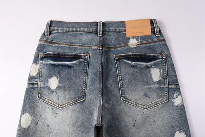 SOLLSALE-PURPLE  Fashion Jeans 5092