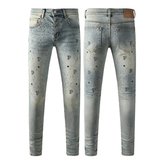 SOLLSALE-PURPLE  Fashion Jeans 9127
