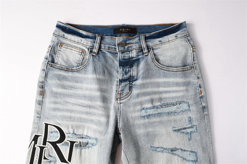 SOLLSALE-AMIRI  Fashion Denim shorts 6003