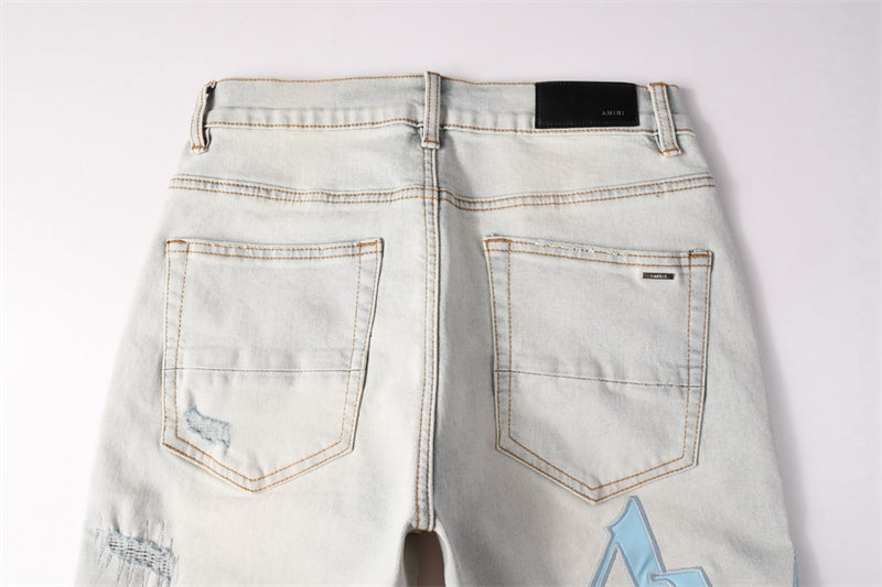 SOLLSALE-AMIRI  Fashion Denim shorts 6006
