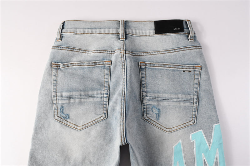SOLLSALE-AMIRI  Fashion Denim shorts 6007