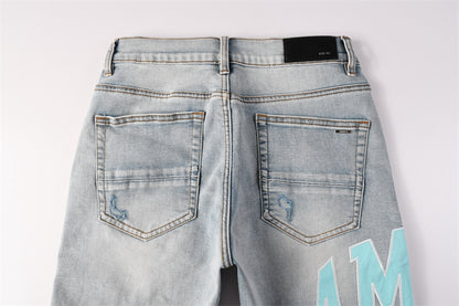 SOLLSALE-AMIRI  Fashion Denim shorts 6007