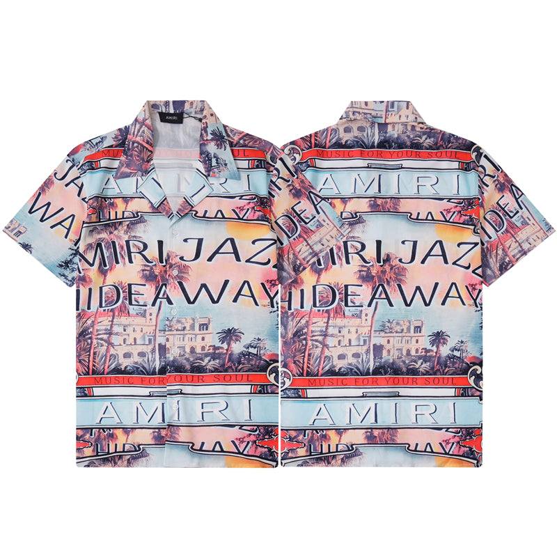 SOLLSALE-AMIRI silk shirt