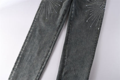 SOLLSALE-PURPLE  Fashion Jeans 9122