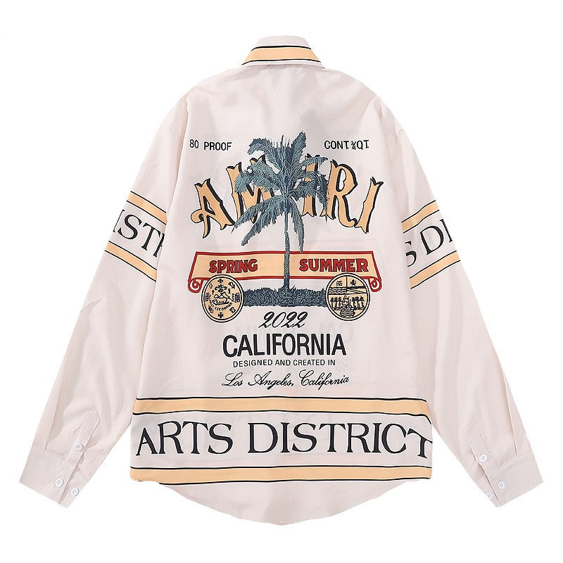 SOLLSALE-AMIRI silk shirt