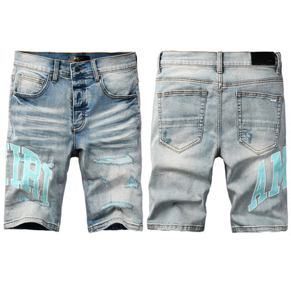 SOLLSALE-AMIRI  Fashion Denim shorts 6007