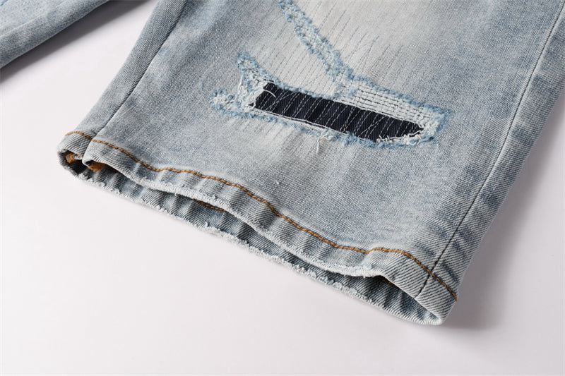 SOLLSALE-AMIRI  Fashion Denim shorts 6008