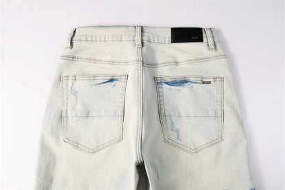 SOLLSALE-AMIRI  Fashion Denim shorts 6002