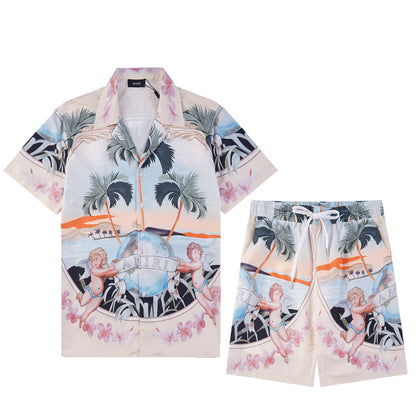 SOLLSALE-AMIRI silk shirt